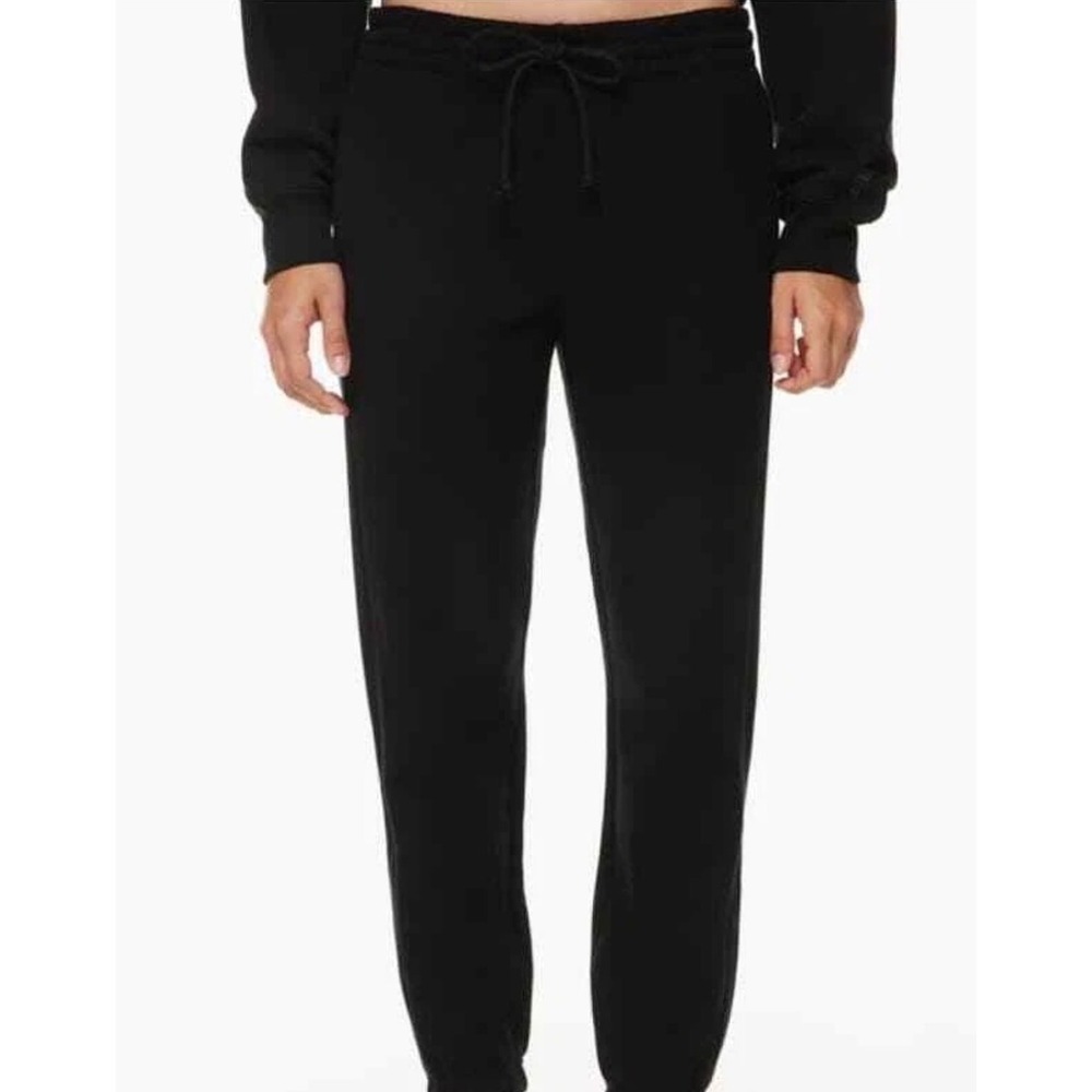 Tna Aritzia CozyAF Fleece Joggers Black Sweatpants Womens Small GD Black